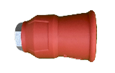 Пластиковая защита форсунки (красная), 350bar, 1/4внут, оцинк.сталь MTM (1040010200)