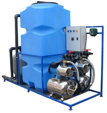 Система очистки воды для автомоек АРОС-3 ДК (с дозатором хим. реагента и картриджным фильтром)